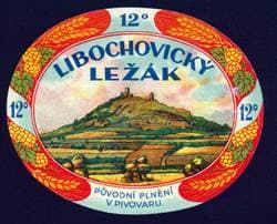 Obr. č. 18. Etiketa libochovického piva z doby meziválečné.